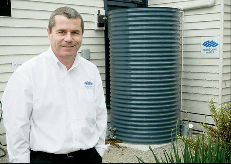 Darren Howse with a WATERPOINT CLASSIC® tank in Melbourne Victoria