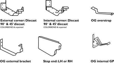 Lysaght OGEE® Gutter Components