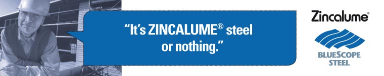 Zincalume Steel C&I Campaign banner