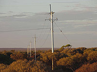 Trial installation of SURELINE® steel poles in Western Australia's Northern Goldfields region.