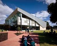 Dalyellup College, Bunbury Western Australia, uses roofing and walling made from ZINCALUME® steel and COLORBOND® steel in profile LYSAGHT SPANDEK HI-TEN® steel in colour Shale Grey™