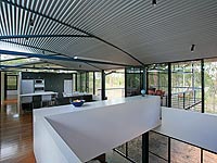 This house, designed by Queensland architect Eddie Codd, features extensive use of LYSAGHT CUSTOM ORB&reg; cladding for walls, roofs and ceilings