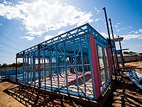 Termite resistant house frames made from TRUECORE&reg; steel and roofing made from COLORBOND&reg; steel are being used by Hamra Homes in a 16 townhouse development in Salisbury’s Hollywood Close, South Australia.