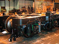 Bogie frames heading for Kazakhstan manufactured from Grade 400 XLERPLATE&reg; steel.