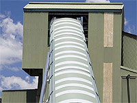 Redispan Conveyors Pty Ltd has developed its Modular Conveyor Gallery System with roof cladding in LYSAGHT CUSTOM BLUE ORB® profile made from COLORBOND® Ultra steel.