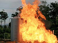 Tanks made from AQUAPLATE® steel were most suitable for supplying water during and immediately after a bushfire.