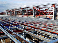 24.7 km of LYSAGHT Zed and Cee purlins are being used on the project