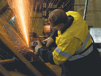 Nepean Engineering's Narellan workforce uses Grade 350 XLERPLATE&reg; steel to produce its highly regarded buckets for the earth moving industry.