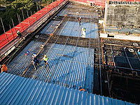 The recyclability of steel building products was one of the key reasons for the decision to incorporate BONDEK® sheeting in the structural design of Centenary Square in Brisbane's Fortitude Valley .