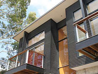 Architect, Greg Jones' home is clad in LYSAGHT CUSTOM ORB&reg; in ZINCALUME&reg; steel and COLORBOND&reg; steel