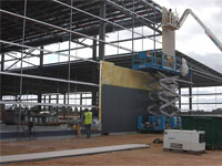 BlueScope Lysaght supplied nearly 65,000 square metres of roofing and walling products