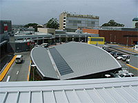 The redevelopment of Westpoint Blacktown has used LYSAGHT LONGLINE 305® profile for prominent sections of the new centre's roof.