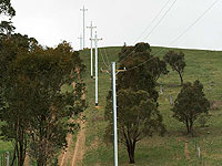 The 14 metre SURELINE® poles were installed over a hilly 1.6 kilometre track in ground conditions which included rock and shale.