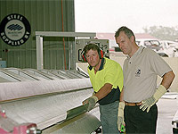 Machine Operator David Luck (left) and Director Steve Cassidy of Eziform Sheet Metal