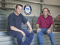 Mario Amabili and his son, David, of Amace industries in McLaren Vale, South Australia