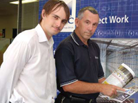 Cameron Sinclair with Storage Solutions Engineering Director, Chris Fudge