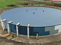 Cranbourne Aquatic & Leisure Centre, Melbourne, 2 million litre rainwater tank made from 4mm Grade 250 XLERPLATE&reg; steel