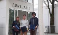 RMIT students Phoebe Baker-Gabb, Brock Hogan and Ben Kazacos have returned from a trip to the Venice Biennale after winning the Australian Institute of Architects Super Studio competition.