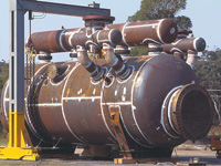 Nearly 400 tonnes of Grade 7-490AL50 modified XLERPLATE&reg; steel has gone into construction of propane vessels, which were designed by WE Smith.