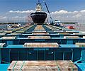 XLERPLATE&reg; steel was used in the main transverse
beams of the shiplift platform structure; the bedplate
(frame) and drums of the hoists; and the trestles and
trolleys on the transfer system.