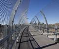 Falcon Street Pedestrian and Cyclist Bridge, uses XLERPLATE&reg; steel in its superstructure.
