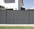 Fencing made from COLORBOND® Steel in Grey Ridge® was used to fence the Delfin Lend Lease development at Ropes Crossing, Sydney NSW