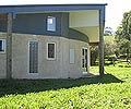 Eastern View of Zero Energy house made from straw bales and COLORBOND&reg; steel. Photo by Bridget Puszka of BP Architects.