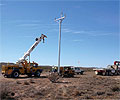 Completion of a 92 kilometre line to deliver 33kV power to Uranium One’s
Honeymoon Mine site Using SURELINE&reg; poles