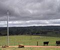 The 14 metre SURELINE&reg; poles were installed over a hilly 1.6 kilometre track in ground conditions which included rock and shale