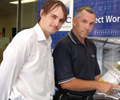 Cameron Sinclair with Storage Solutions Engineering Director, Chris Fudge