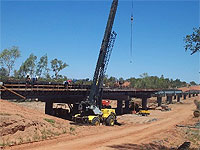 The Beams for the new Finke River Bridge in the Northern Territory are made from XLERPLATE® steel.