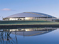 In a world first, curved Cee purlins manufactured from GALVASPAN® steel were used in conjunction with curved structural steel and steel cladding to create the distinctive domed shell of the Dunc Grey Velodrome at Bankstown in Sydney.