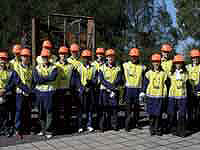 Young Pipeline Forum participants (YPFers) from around Australia embark on tour of BlueScope Steel’s Port Kembla plant.