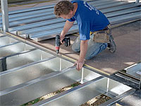 Flooring made from GALVASPAN® steel
