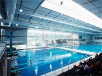 Melbourne Sports & Aquatic Centre has its roofs and walls clad in LYSAGHT CUSTOM ORB&reg; and LYSAGHT KLIP-LOK&reg; 406