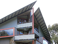 The award winning Thunder + Lightning Lodges at Crackenback Ridge in Thredbo, NSW