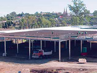 Alltype Welding used LYSAGHT BONDEK® for concrete slabs poured over steel framed sections of the Riverlink project.