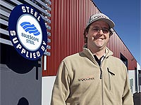 Cyclad Buildings’ Jason Orr, his company is one of Tasmania’s biggest shed suppliers. 