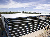 36,000 square metres of LYSAGHT TRIMDEK&reg; and 14,000 square metres of LYSAGHT SPANRIB&reg; cladding were used on this new Coles Myer distribution centre at Heathwood.