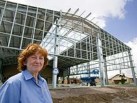 Coral Gard of Kirwan Steel, a member of the STEEL BY™ Brand Partnership Program, which fabricates steelwork for commercial projects.