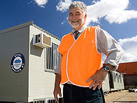 Rick Welch of Australian Portable Buildings, a member of the STEEL BY&trade; Brand Partnership Program, at the company's Wetherill Park workshop in Sydney.