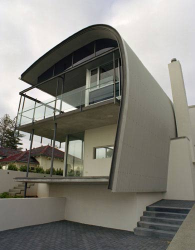 award winning beach home in cottesloe western australia with a curved roof made from colorbond steel - Curved Roof award winning beach home in cottesloe western australia with a curved roof made from colorbond steel - Curved Roof