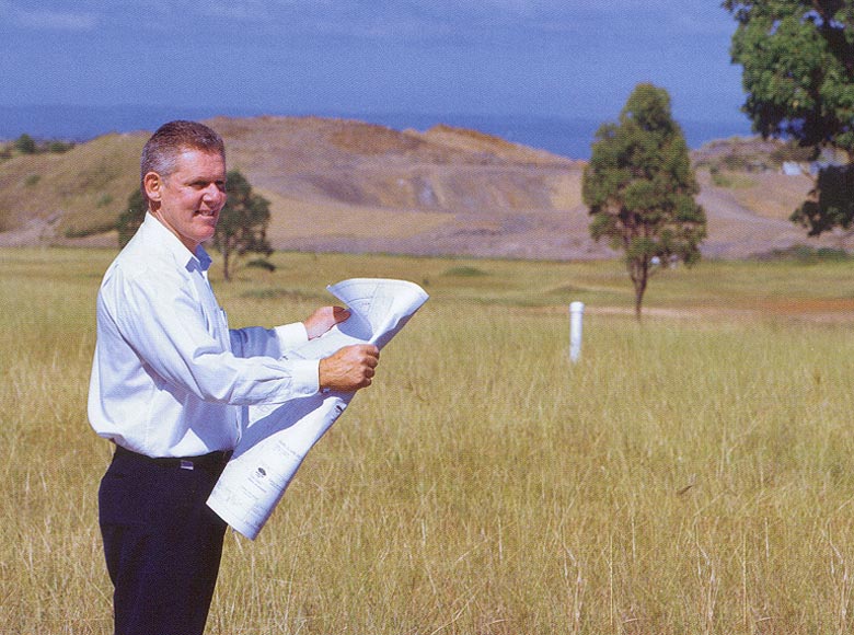 BlueScope Steel Business Project Manager Ross Sharrock at the Erskine Park site.