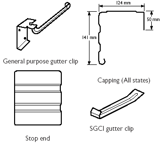 LYSAGHT SHEERLINE&reg; Gutter Accessories