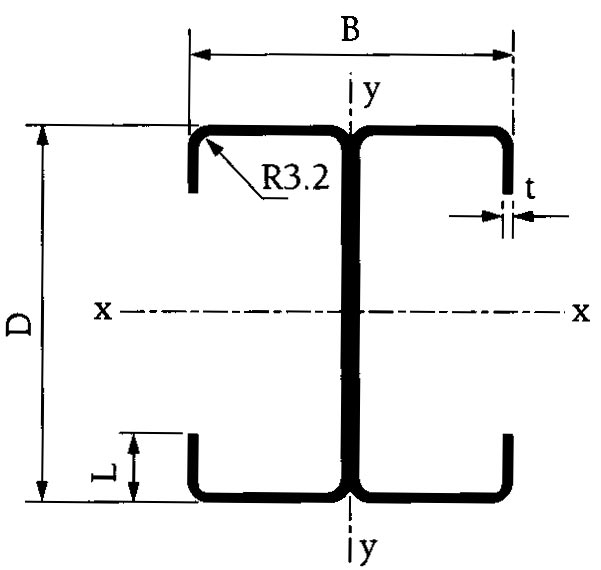 LYSAGHT® Cold Formed Section Compound Lipped Channel (back to back)