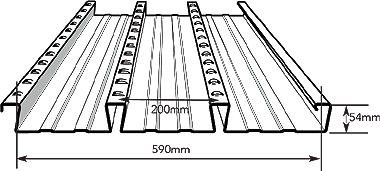 Lysaght BONDEK® Schematic