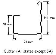 LYSAGHT SHEERLINE&reg; gutter
