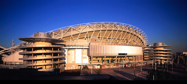 Sydney Olympic Stadium, Homebush Bay uses purlins made from GALVASPAN® steel and LYSAGHT BONDEK® structural decking.