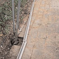 Lay the rails along the stringline to determine post position