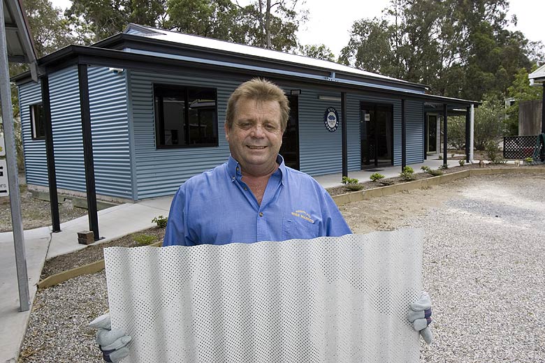 STEEL BY™ Brand Partnership Program members, Queensland Shed Markets' John Umstad builds kit homes made from COLORBOND® steel and ZINCALUME® steel.